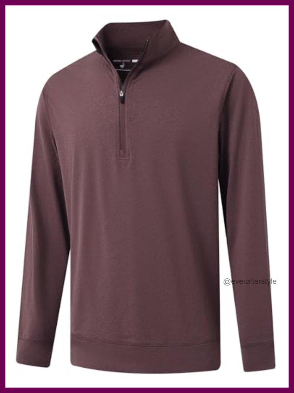 Quarter Zip Pullover Men Lightweight Dry Fit Mock Neck Midlayer